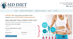 Desktop Screenshot of mddietclinic.com