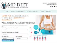 Tablet Screenshot of mddietclinic.com